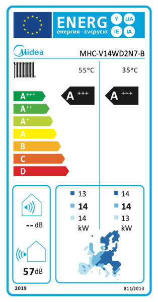 Midea R290 M thermal Nature Mono 14 kW Luft-/Wasser-Wärmepumpe